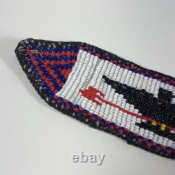 VTG Native American Beaded Band Pacific Coast Whaling Whale Boat 29 RARE MINT
