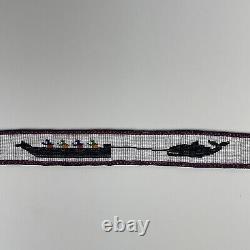 VTG Native American Beaded Band Pacific Coast Whaling Whale Boat 29 RARE MINT