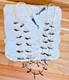 VTG Native American Navajo Double Strand Jet Bird Heishi Turquoise Necklace 27