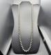 VTG Native American Navajo Pearls Sterling Silver 8mm Beaded Necklace 30 56g
