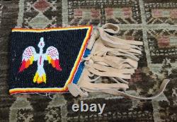 VTG Native American Powwow Regalia Lot Traditional Dance Beaded Medicine Wheel