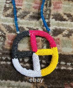 VTG Native American Powwow Regalia Lot Traditional Dance Beaded Medicine Wheel VTG Native American Powwow Regalia Lot Traditional Dance Beaded Medicine Wheel