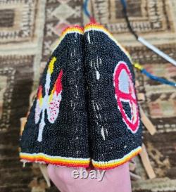 VTG Native American Powwow Regalia Lot Traditional Dance Beaded Medicine Wheel