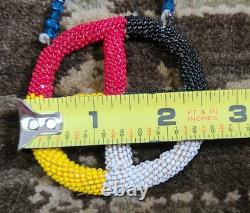 VTG Native American Powwow Regalia Lot Traditional Dance Beaded Medicine Wheel