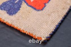 VTG Plateau Beaded Flat Bag Pictorial Clover Pouch Native American Nez Perce