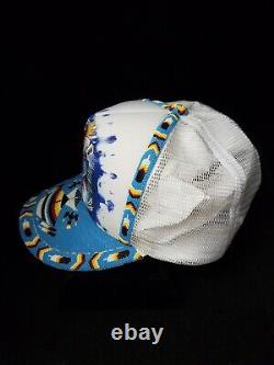 Very Nice Hand Cut Beaded And Hand Painted Native American Indian Dancer Cap Hat