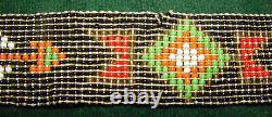 Vintage 1930's 40's Native American Indian Thunderbird Beaded 22 Belt