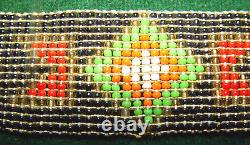 Vintage 1930's 40's Native American Indian Thunderbird Beaded 22 Belt