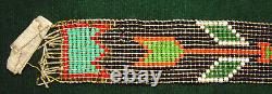 Vintage 1930's 40's Native American Indian Thunderbird Beaded 22 Belt