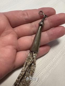 Vintage 1970s Native American 13 Strand Beautiful Heishi Hand Beaded Necklace