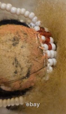 Vintage / Antique Native American Beaded Doll 7 inches