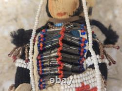 Vintage / Antique Native American Beaded Doll 7 inches