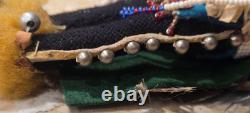 Vintage / Antique Native American Beaded Doll 7 inches