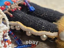 Vintage / Antique Native American Beaded Doll 7 inches