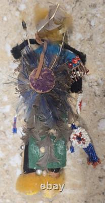 Vintage / Antique Native American Beaded Doll 7 inches