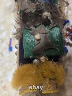 Vintage / Antique Native American Beaded Doll 7 inches