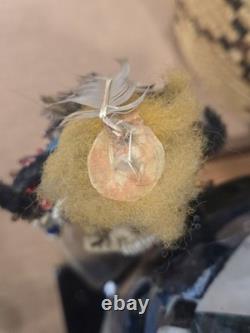 Vintage / Antique Native American Beaded Doll 7 inches