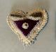 Vintage Antique Native American Beaded Hanging Heart
