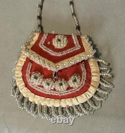 Vintage Antique Native American Beaded Purse Bag