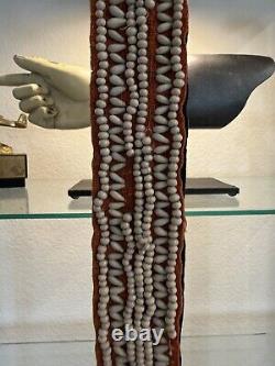 Vintage Antique Native American Indian Late 1800s Early 1900s Hand Beaded Belt
