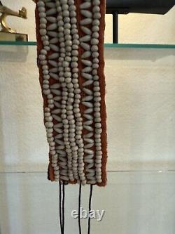 Vintage Antique Native American Indian Late 1800s Early 1900s Hand Beaded Belt