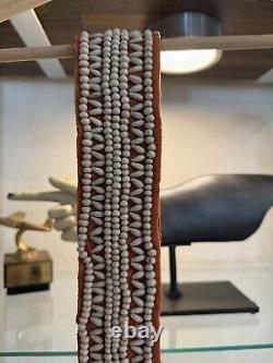 Vintage Antique Native American Indian Late 1800s Early 1900s Hand Beaded Belt