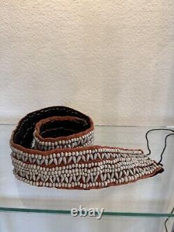 Vintage Antique Native American Indian Late 1800s Early 1900s Hand Beaded Belt