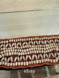Vintage Antique Native American Indian Late 1800s Early 1900s Hand Beaded Belt