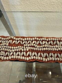 Vintage Antique Native American Indian Late 1800s Early 1900s Hand Beaded Belt