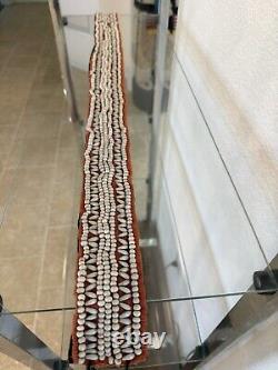 Vintage Antique Native American Indian Late 1800s Early 1900s Hand Beaded Belt