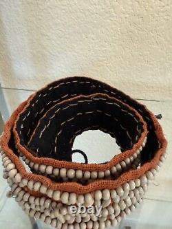 Vintage Antique Native American Indian Late 1800s Early 1900s Hand Beaded Belt
