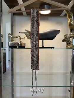Vintage Antique Native American Indian Late 1800s Early 1900s Hand Beaded Belt