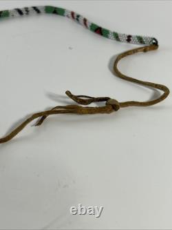 Vintage Antique Native American Indians NECKLACE Seed Beads Cord