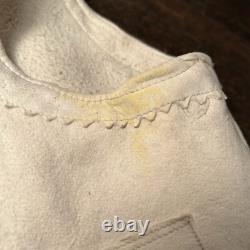 Vintage Antique Native American Leather Indian Beaded Vest