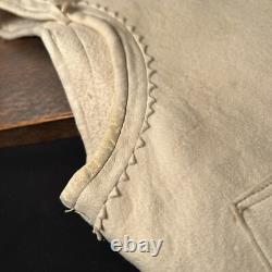 Vintage Antique Native American Leather Indian Beaded Vest