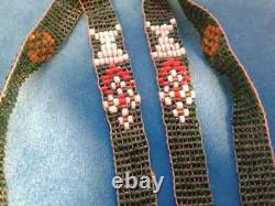 Vintage / Antique Native American Micro Bead Men's Seed Beaded Necklace