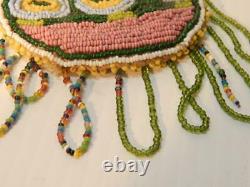 Vintage Antique Prairie Iowa / Mesquakie (sac+fox) Indian Beaded Pouch