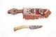 Vintage Beaded Native American Sioux Plains Indian Sheath Hide W Knife Dagger
