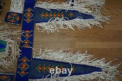 Vintage Blackfoot Native American Beaded Powwow Dance Regalia 9 Pieces Canadian