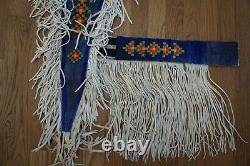 Vintage Blackfoot Native American Beaded Powwow Dance Regalia 9 Pieces Canadian