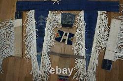 Vintage Blackfoot Native American Beaded Powwow Dance Regalia 9 Pieces Canadian