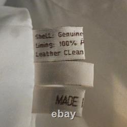 Vintage Cream Scully Leather Suede Fringe Jacket Native American Beaded Size 44