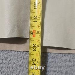 Vintage Cream Scully Leather Suede Fringe Jacket Native American Beaded Size 44