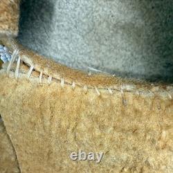 Vintage Crow Moccasins AUTHENTICATED Beaded Native American Handmade Mens