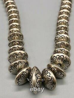 Vintage Disc Shaped Bead Necklace