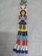 Vintage Handmade Native American Beaded Necklace Lady Arrows Tassels
