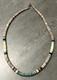Vintage Handmade Native American Heishi Beaded 18 Necklace with Turquoise Onyx +