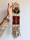 Vintage Handmade Native American Sioux Pictorial Beaded Leather Pipe Bag 1800s
