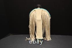 Vintage INCREDIBLE Native American Plains Sioux Lakota Beaded Doll Buffalo Shirt