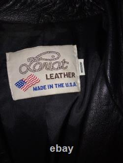 Vintage Lariat Native American Beaded Fringes Leather jacket- Blazer